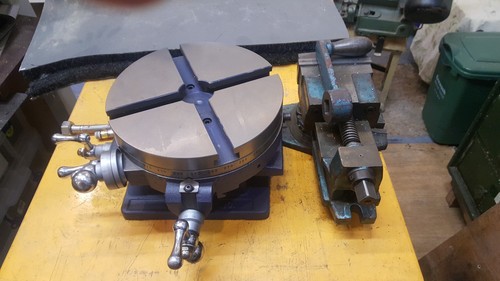 Rotary table with x - rotary,
