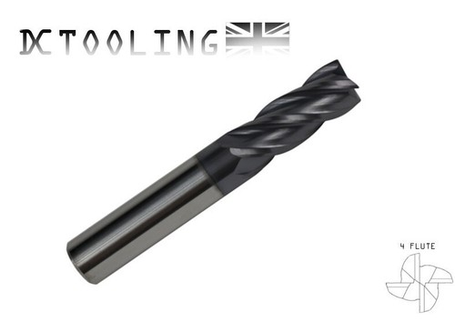 Solid carbide coated end - 1/4",