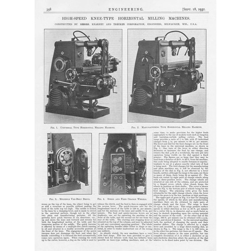 Kearney trecker milwaukee - &,